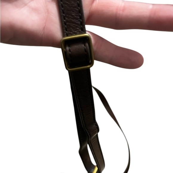 Fossil Vickery brown leather crossbody bag with adjustable strap - Picture 11 of 16